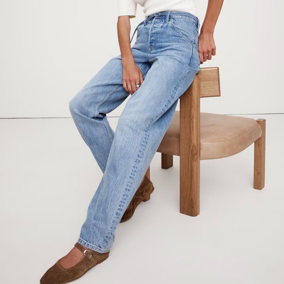 Banana Republic High-Rise Rigid Bow Jean - Picture 3 of 7